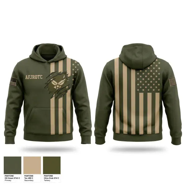 Hoodie, Afjrotc, Air Force, Teamtime, Team time, sublimation, custom sports apparel, team uniforms, spirit wear, spiritwear, sports uniforms, custom shirts, team store, custom team store, fundraiser sports, apparel fundraiser