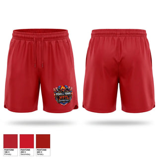 Athletic Shorts With Pockets, Powell Town Volunteer Fire Department, Fire Department, Teamtime, Team time, sublimation, custom sports apparel, team uniforms, spirit wear, spiritwear, sports uniforms, custom shirts, team store, custom team store, fundraiser sports, apparel fundraiser