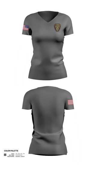 Womens Short Sleeve Vneck Shirt, Benwood Fire, Fire Department, Teamtime, Team time, sublimation, custom sports apparel, team uniforms, spirit wear, spiritwear, sports uniforms, custom shirts, team store, custom team store, fundraiser sports, apparel fundraiser