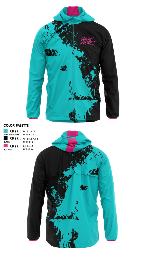 Windbreaker, Next Level Performance, Softball, Teamtime, Team time, sublimation, custom sports apparel, team uniforms, spirit wear, spiritwear, sports uniforms, custom shirts, team store, custom team store, fundraiser sports, apparel fundraiser