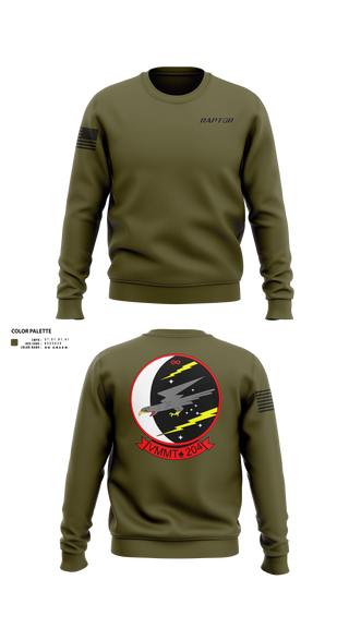 Crew Neck Sweatshirt, VMMT-204, Marines, Teamtime, Team time, sublimation, custom sports apparel, team uniforms, spirit wear, spiritwear, sports uniforms, custom shirts, team store, custom team store, fundraiser sports, apparel fundraiser
