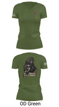 HHC 2-135th AVN REG 2256326 Women's Short Sleeve V-neck Shirt - 46