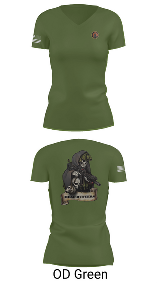 Womens Short Sleeve Vneck Shirt, HHC 2-135th AVN REG, , Teamtime, Team time, sublimation, custom sports apparel, team uniforms, spirit wear, spiritwear, sports uniforms, custom shirts, team store, custom team store, fundraiser sports, apparel fundraiser