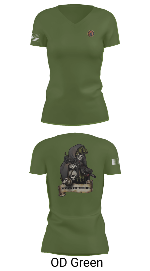 Womens Short Sleeve Vneck Shirt, HHC 2-135th AVN REG, , Teamtime, Team time, sublimation, custom sports apparel, team uniforms, spirit wear, spiritwear, sports uniforms, custom shirts, team store, custom team store, fundraiser sports, apparel fundraiser