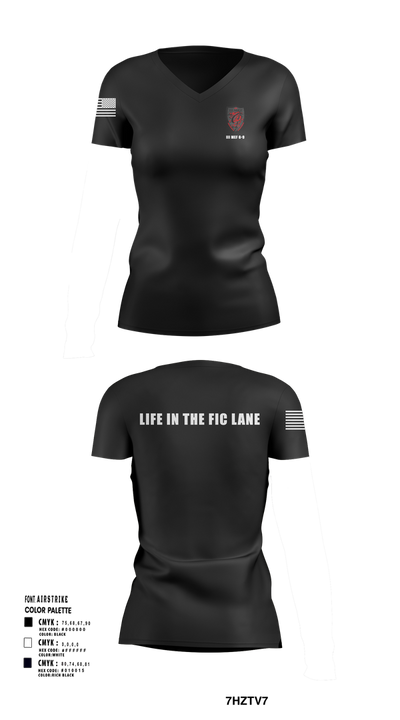 III MEF G-9 26975177 Women's Short Sleeve V-neck Shirt - 103