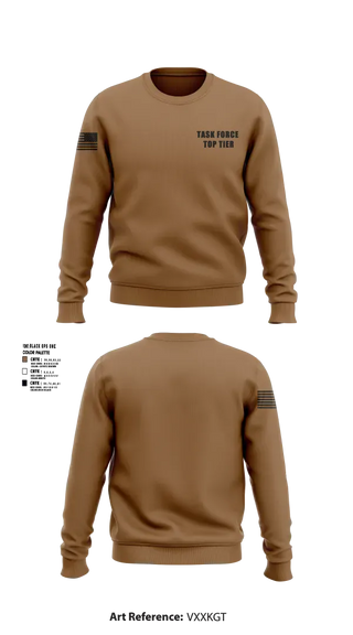 Crew Neck Sweatshirt, Task Force Top Tier, Army, Teamtime, Team time, sublimation, custom sports apparel, team uniforms, spirit wear, spiritwear, sports uniforms, custom shirts, team store, custom team store, fundraiser sports, apparel fundraiser