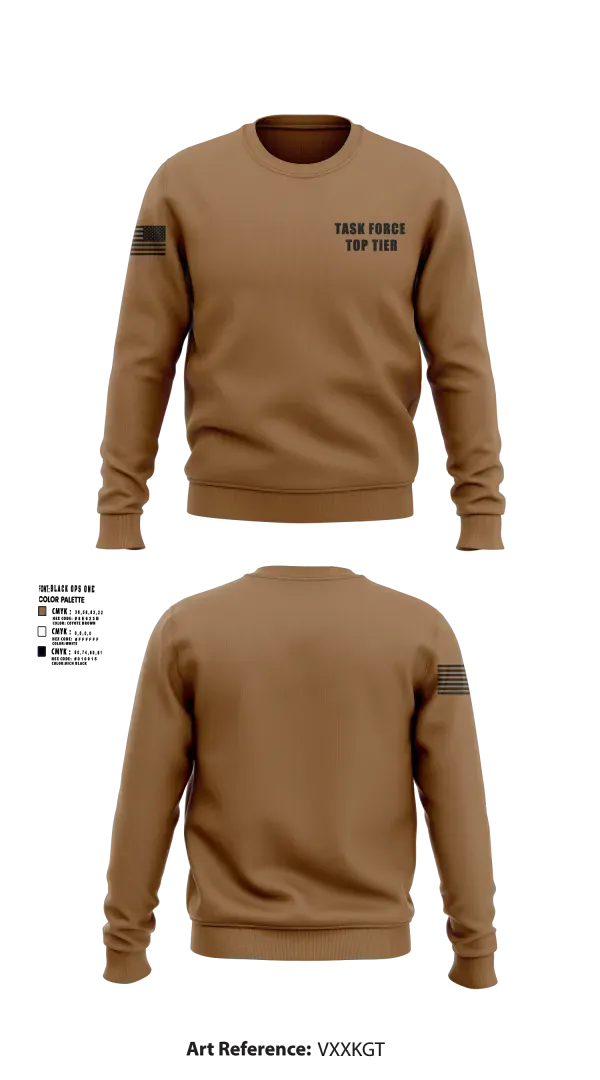 Crew Neck Sweatshirt, Task Force Top Tier, Army, Teamtime, Team time, sublimation, custom sports apparel, team uniforms, spirit wear, spiritwear, sports uniforms, custom shirts, team store, custom team store, fundraiser sports, apparel fundraiser