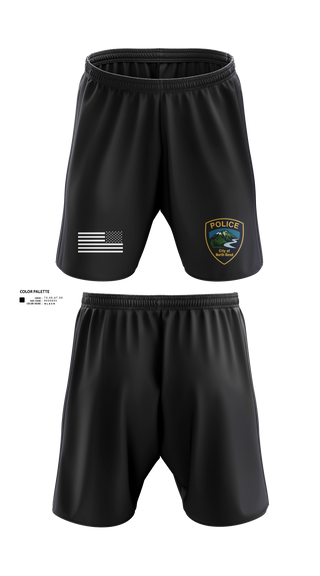 Athletic Shorts With Pockets, North Bend PD, Police, Teamtime, Team time, sublimation, custom sports apparel, team uniforms, spirit wear, spiritwear, sports uniforms, custom shirts, team store, custom team store, fundraiser sports, apparel fundraiser