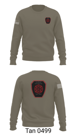 Crew Neck Sweatshirt, Ivy Bend Fire and Rescue, Fire Department, Teamtime, Team time, sublimation, custom sports apparel, team uniforms, spirit wear, spiritwear, sports uniforms, custom shirts, team store, custom team store, fundraiser sports, apparel fundraiser