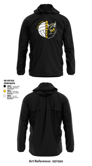 Windbreaker, Fulton Hornets Volleyball, Women's Volleyball, Teamtime, Team time, sublimation, custom sports apparel, team uniforms, spirit wear, spiritwear, sports uniforms, custom shirts, team store, custom team store, fundraiser sports, apparel fundraiser