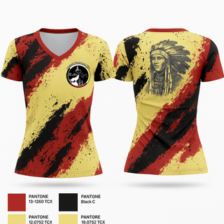 Womens Short Sleeve Vneck Shirt, Pocasset Tribe, , Teamtime, Team time, sublimation, custom sports apparel, team uniforms, spirit wear, spiritwear, sports uniforms, custom shirts, team store, custom team store, fundraiser sports, apparel fundraiser