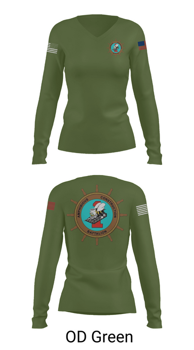 ACB-1 33490602 Women's Long Sleeve V-neck Shirt - 54