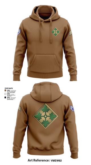 Hoodie, 4th infantry division, Army, Teamtime, Team time, sublimation, custom sports apparel, team uniforms, spirit wear, spiritwear, sports uniforms, custom shirts, team store, custom team store, fundraiser sports, apparel fundraiser