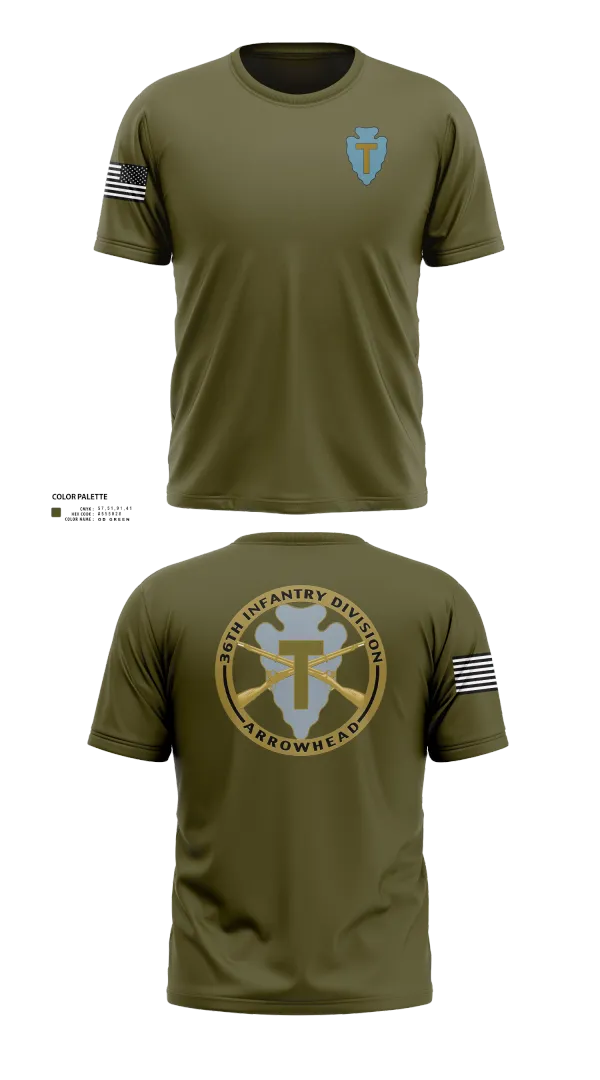 Old School Cotton Feel Shirt, 36th Infantry Division A Co 1-141, , Teamtime, Team time, sublimation, custom sports apparel, team uniforms, spirit wear, spiritwear, sports uniforms, custom shirts, team store, custom team store, fundraiser sports, apparel fundraiser