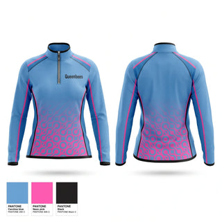 Quarter Zip Jacket, Queenbees, Softball, Teamtime, Team time, sublimation, custom sports apparel, team uniforms, spirit wear, spiritwear, sports uniforms, custom shirts, team store, custom team store, fundraiser sports, apparel fundraiser