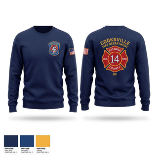 Crew Neck Sweatshirt, Cooksville, Fire Department, Teamtime, Team time, sublimation, custom sports apparel, team uniforms, spirit wear, spiritwear, sports uniforms, custom shirts, team store, custom team store, fundraiser sports, apparel fundraiser
