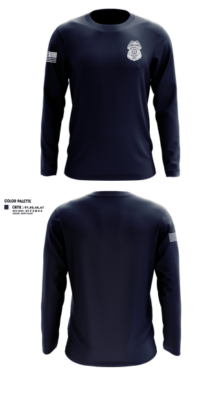 Long Sleeve Performance Shirt, Granville Police Department, Police, Teamtime, Team time, sublimation, custom sports apparel, team uniforms, spirit wear, spiritwear, sports uniforms, custom shirts, team store, custom team store, fundraiser sports, apparel fundraiser