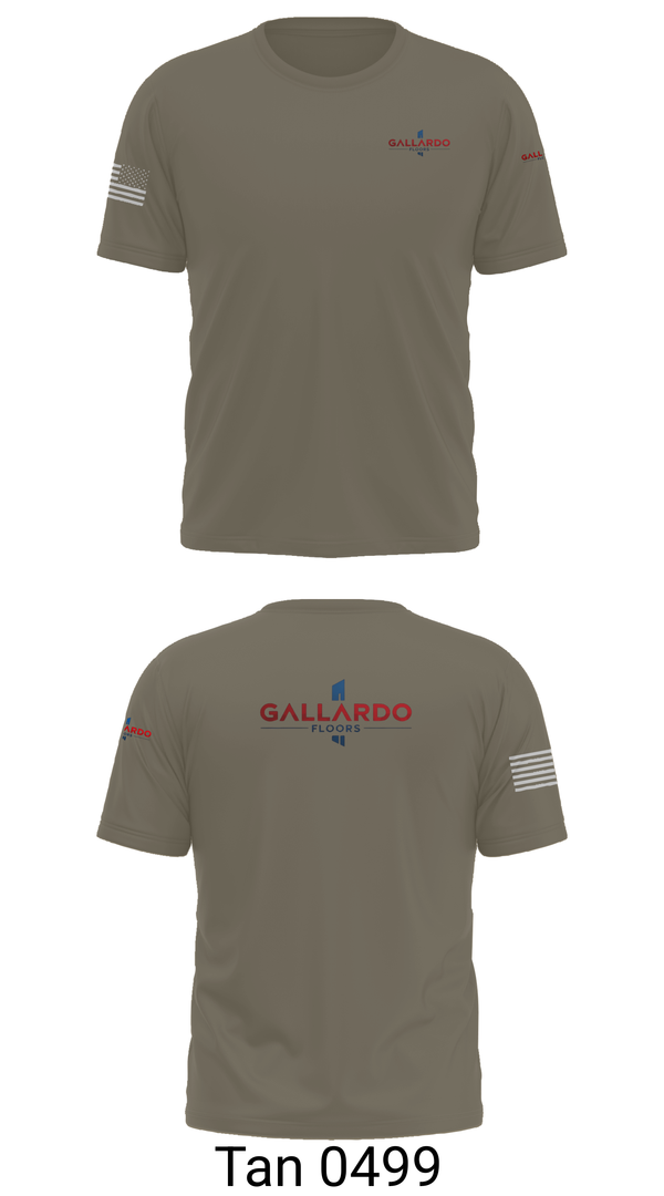 Short Sleeve Performance Shirt, Gallardo Floor’s, Army, Teamtime, Team time, sublimation, custom sports apparel, team uniforms, spirit wear, spiritwear, sports uniforms, custom shirts, team store, custom team store, fundraiser sports, apparel fundraiser
