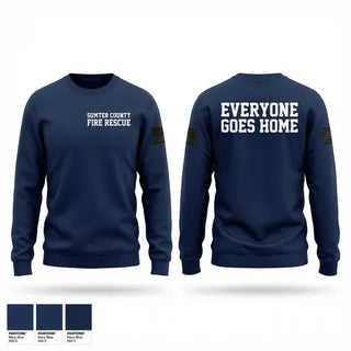 Crew Neck Sweatshirt, Sumter County Fire & Rescue, Fire Department, Teamtime, Team time, sublimation, custom sports apparel, team uniforms, spirit wear, spiritwear, sports uniforms, custom shirts, team store, custom team store, fundraiser sports, apparel fundraiser