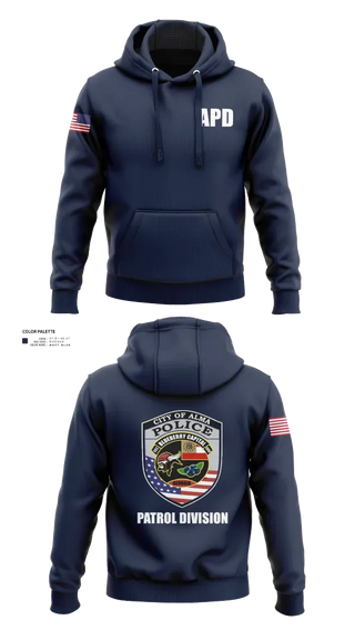 Hoodie, Alma Police Department, Police, Teamtime, Team time, sublimation, custom sports apparel, team uniforms, spirit wear, spiritwear, sports uniforms, custom shirts, team store, custom team store, fundraiser sports, apparel fundraiser