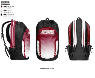 Gear Bag, Burgundy Blazers, Women's Volleyball, Teamtime, Team time, sublimation, custom sports apparel, team uniforms, spirit wear, spiritwear, sports uniforms, custom shirts, team store, custom team store, fundraiser sports, apparel fundraiser