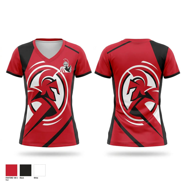 Womens Short Sleeve Vneck Shirt, Everett Community College Soccer, Women's Soccer, Teamtime, Team time, sublimation, custom sports apparel, team uniforms, spirit wear, spiritwear, sports uniforms, custom shirts, team store, custom team store, fundraiser sports, apparel fundraiser