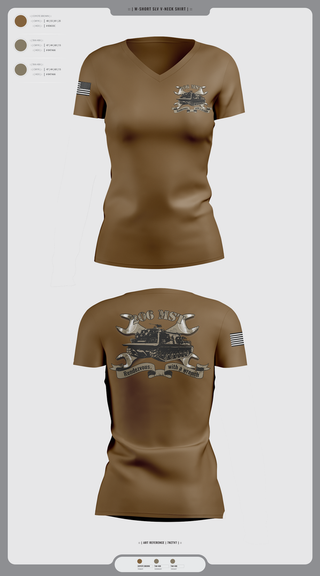 Womens Short Sleeve Vneck Shirt, 206th MST, , Teamtime, Team time, sublimation, custom sports apparel, team uniforms, spirit wear, spiritwear, sports uniforms, custom shirts, team store, custom team store, fundraiser sports, apparel fundraiser