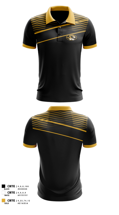 Short Sleeve Performance Polo, Mizzou Golf, Golf, Teamtime, Team time, sublimation, custom sports apparel, team uniforms, spirit wear, spiritwear, sports uniforms, custom shirts, team store, custom team store, fundraiser sports, apparel fundraiser