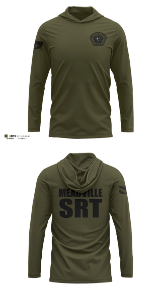 Long Sleeve Performance Shirt with hood, Meadville SRT, Police, Teamtime, Team time, sublimation, custom sports apparel, team uniforms, spirit wear, spiritwear, sports uniforms, custom shirts, team store, custom team store, fundraiser sports, apparel fundraiser