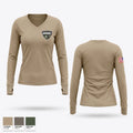 Lackawanna County SWAT Women's Long Sleeve V-neck Shirt - 1