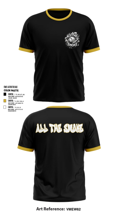 ALL THE SMOKE Short Sleeve Performance Shirt - 8