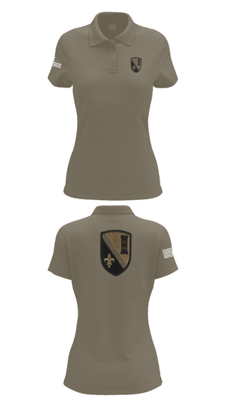 Women's Short Sleeve Performance Polo, 844th ECC, National Guard, Teamtime, Team time, sublimation, custom sports apparel, team uniforms, spirit wear, spiritwear, sports uniforms, custom shirts, team store, custom team store, fundraiser sports, apparel fundraiser