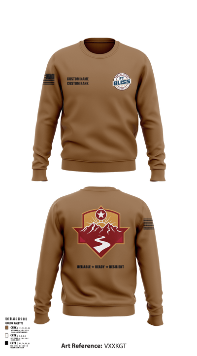 Fort Bliss DENTAC 45605501 Crew Neck Sweatshirt - 11