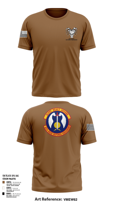 823 Base Defense Squadron 41934772 Short Sleeve Performance Shirt - 1