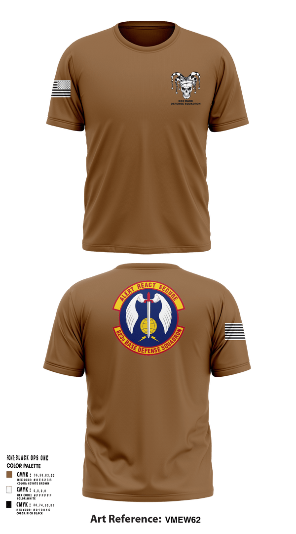 Short Sleeve Performance Shirt, 23 FSS823 Base Defense Squadron, , Teamtime, Team time, sublimation, custom sports apparel, team uniforms, spirit wear, spiritwear, sports uniforms, custom shirts, team store, custom team store, fundraiser sports, apparel fundraiser