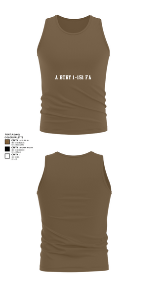 Tank Top, A BTRY 1-151 FA, National Guard, Teamtime, Team time, sublimation, custom sports apparel, team uniforms, spirit wear, spiritwear, sports uniforms, custom shirts, team store, custom team store, fundraiser sports, apparel fundraiser