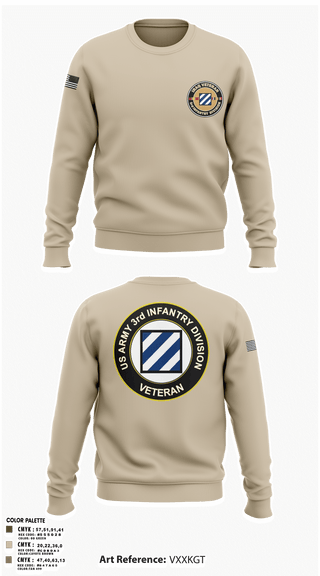 Crew Neck Sweatshirt, 1st Armored Brigade Combat Team, Army, Teamtime, Team time, sublimation, custom sports apparel, team uniforms, spirit wear, spiritwear, sports uniforms, custom shirts, team store, custom team store, fundraiser sports, apparel fundraiser
