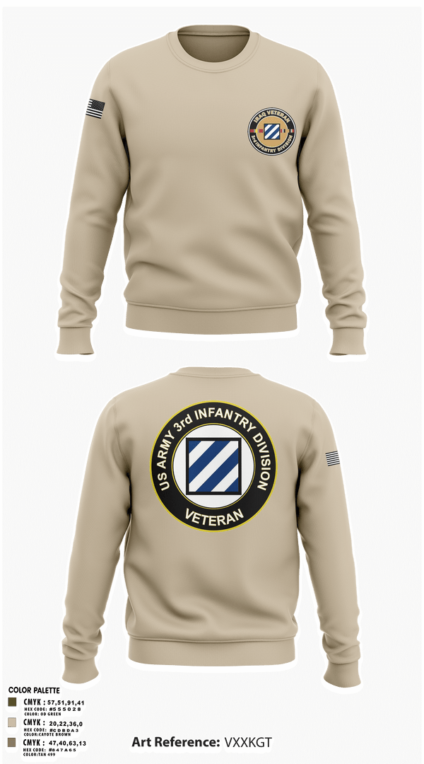 Crew Neck Sweatshirt, 1st Armored Brigade Combat Team, Army, Teamtime, Team time, sublimation, custom sports apparel, team uniforms, spirit wear, spiritwear, sports uniforms, custom shirts, team store, custom team store, fundraiser sports, apparel fundraiser