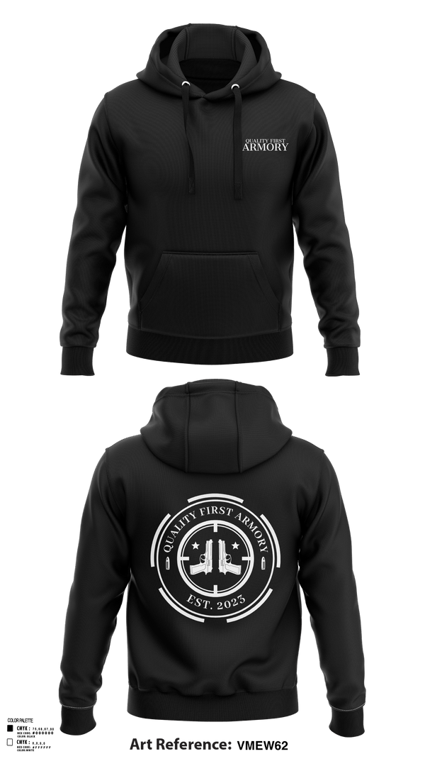 Hoodie, QUALITY FIRST ARMORY, , Teamtime, Team time, sublimation, custom sports apparel, team uniforms, spirit wear, spiritwear, sports uniforms, custom shirts, team store, custom team store, fundraiser sports, apparel fundraiser