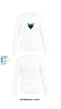 Highland Prep West Volleyball 62361985 Women's Long Sleeve V-neck Shirt - 15