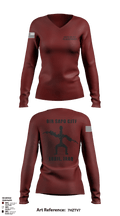 606th Qm Det 47278236 Women's Long Sleeve V-neck Shirt - 4