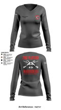 Charger Co. / 2-112th Infantry Battalion 37738588 Women's Long Sleeve V-neck Shirt - 87