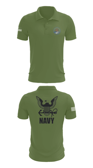 Short Sleeve Performance Polo, Cvn 77 IM-5, Navy, Teamtime, Team time, sublimation, custom sports apparel, team uniforms, spirit wear, spiritwear, sports uniforms, custom shirts, team store, custom team store, fundraiser sports, apparel fundraiser