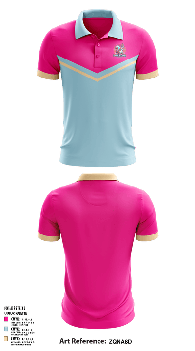 ImagiWorld Fun Zone EmporiumImagiWorld Fun Zone Emporium 78138509 Short Sleeve Performance Polo - 1