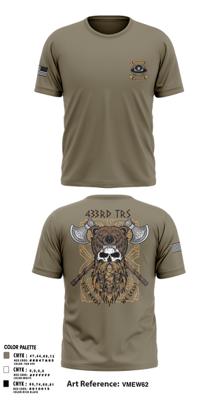 Old School Cotton Feel Shirt, 433 TRS, Air Force, Teamtime, Team time, sublimation, custom sports apparel, team uniforms, spirit wear, spiritwear, sports uniforms, custom shirts, team store, custom team store, fundraiser sports, apparel fundraiser