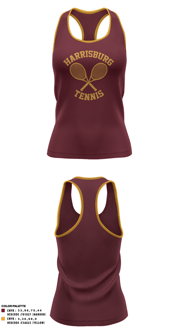 Tank Top, Harrisburg High School Tennis, Tennis, Teamtime, Team time, sublimation, custom sports apparel, team uniforms, spirit wear, spiritwear, sports uniforms, custom shirts, team store, custom team store, fundraiser sports, apparel fundraiser