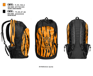 Gear Bag, Tigers, Women's Basketball, Teamtime, Team time, sublimation, custom sports apparel, team uniforms, spirit wear, spiritwear, sports uniforms, custom shirts, team store, custom team store, fundraiser sports, apparel fundraiser