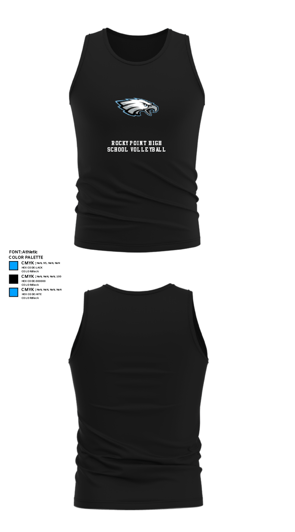 Tank Top, Rocky Point High School Volleyball, Men's Volleyball, Teamtime, Team time, sublimation, custom sports apparel, team uniforms, spirit wear, spiritwear, sports uniforms, custom shirts, team store, custom team store, fundraiser sports, apparel fundraiser