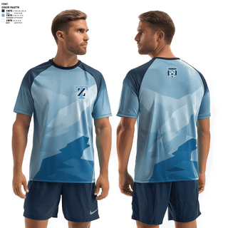 Short Sleeve Performance Shirt, Thunder, Men's Soccer, Teamtime, Team time, sublimation, custom sports apparel, team uniforms, spirit wear, spiritwear, sports uniforms, custom shirts, team store, custom team store, fundraiser sports, apparel fundraiser