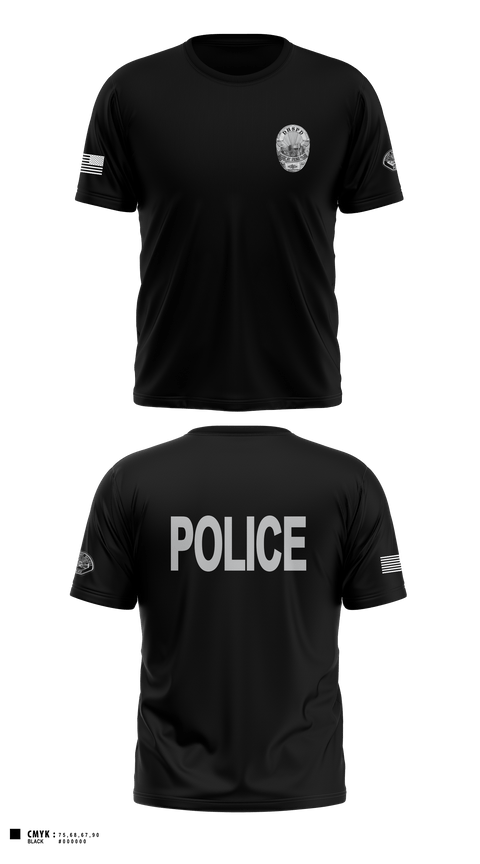 Short Sleeve Performance Shirt, Desert Hot Springs Police Department, Police, Teamtime, Team time, sublimation, custom sports apparel, team uniforms, spirit wear, spiritwear, sports uniforms, custom shirts, team store, custom team store, fundraiser sports, apparel fundraiser